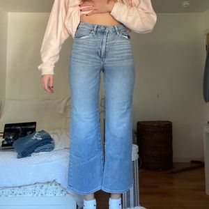 Wide leg flare jeans size 2